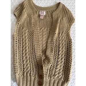 Vintage Boho Style Handmade Jennifer‎ Applegate Cardigan Size Large